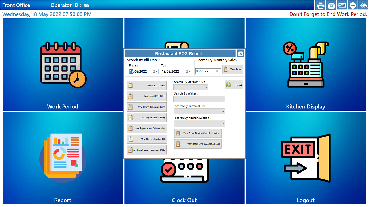 Restaurant POS Management System