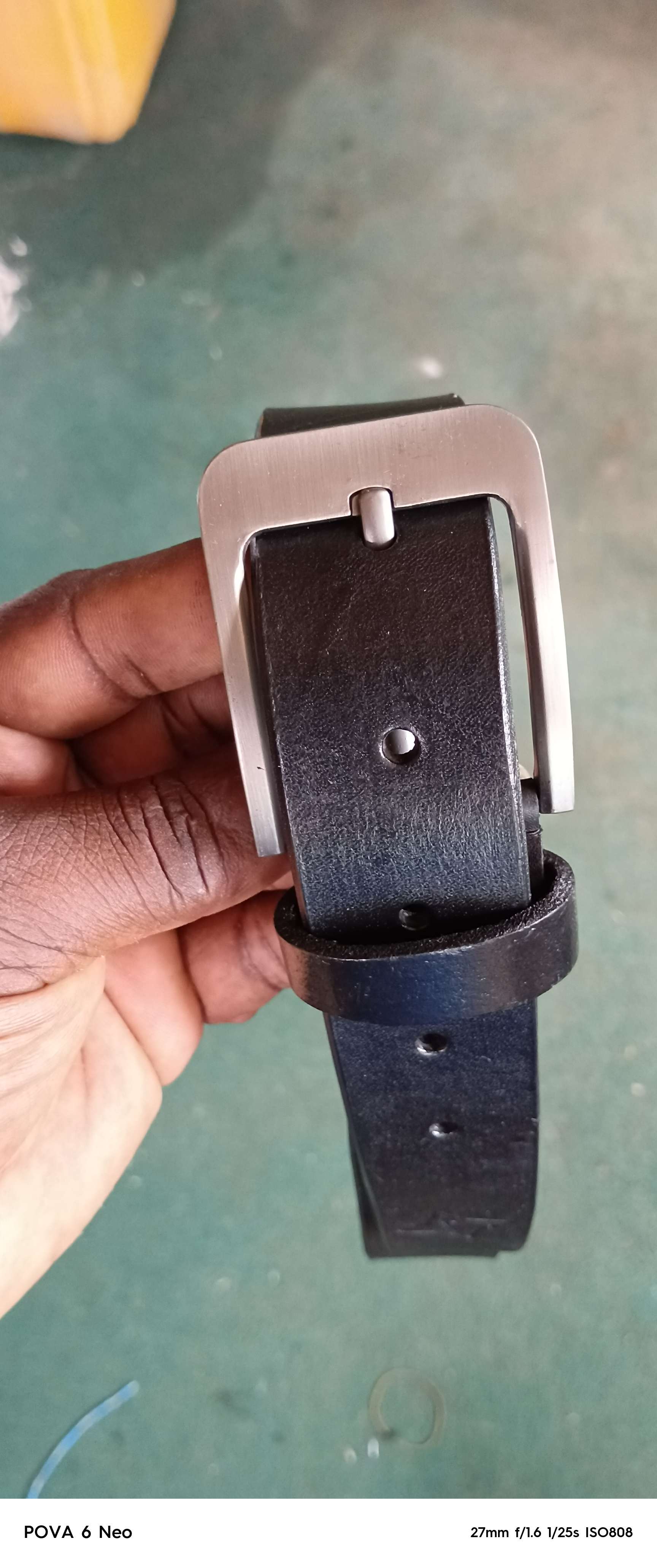 Leather belt